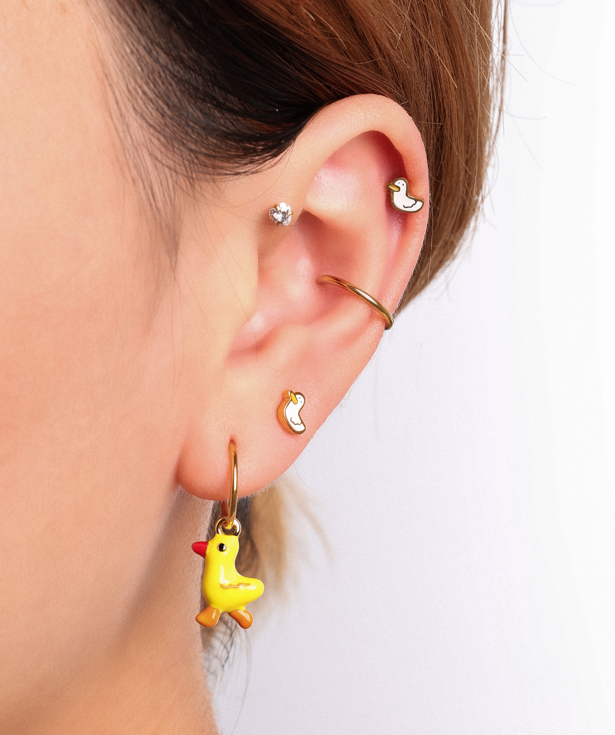 Sunny Bird charm - Brass - Oumo Jewelry