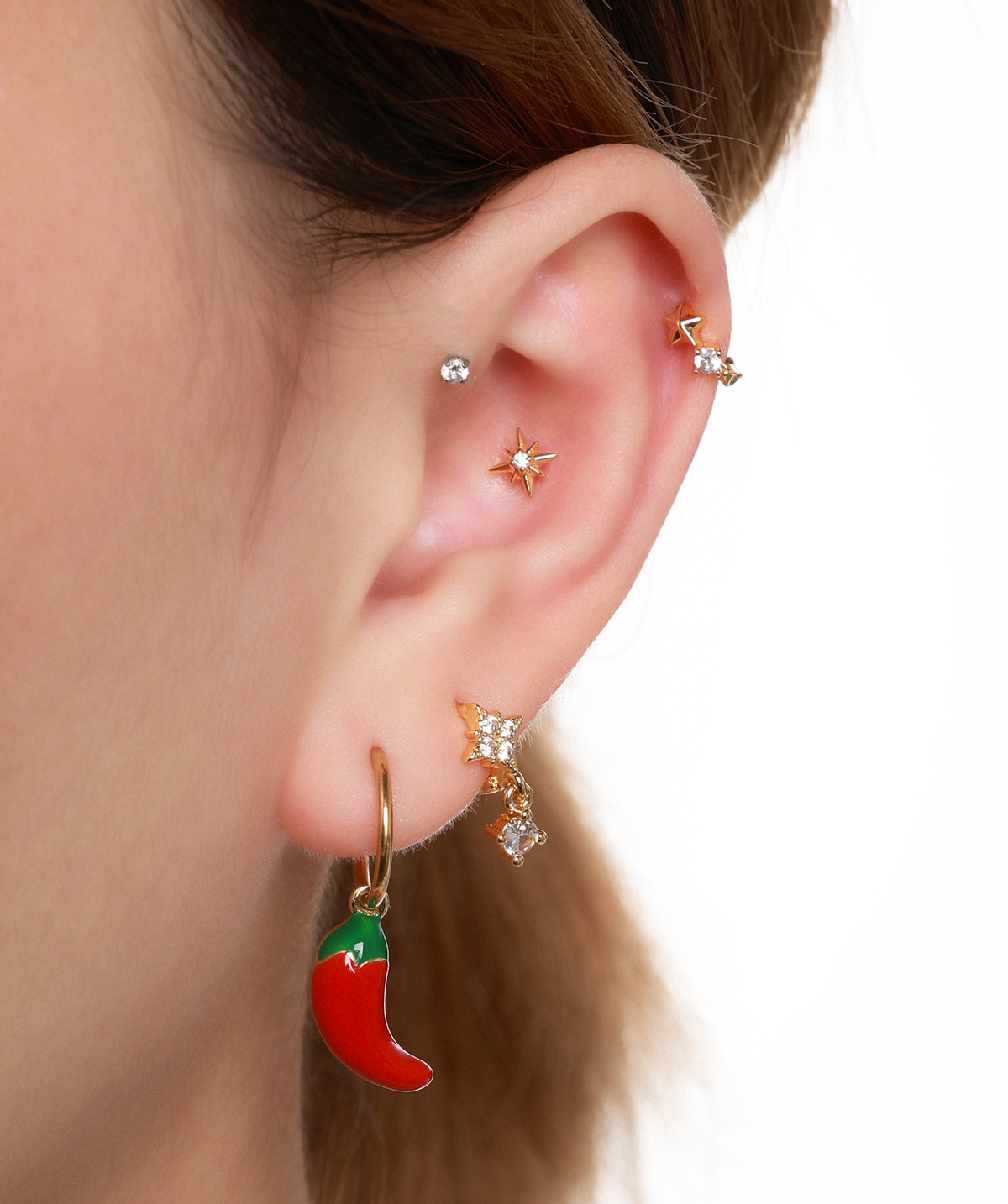Chili Charm - Brass - Oumo Jewelry