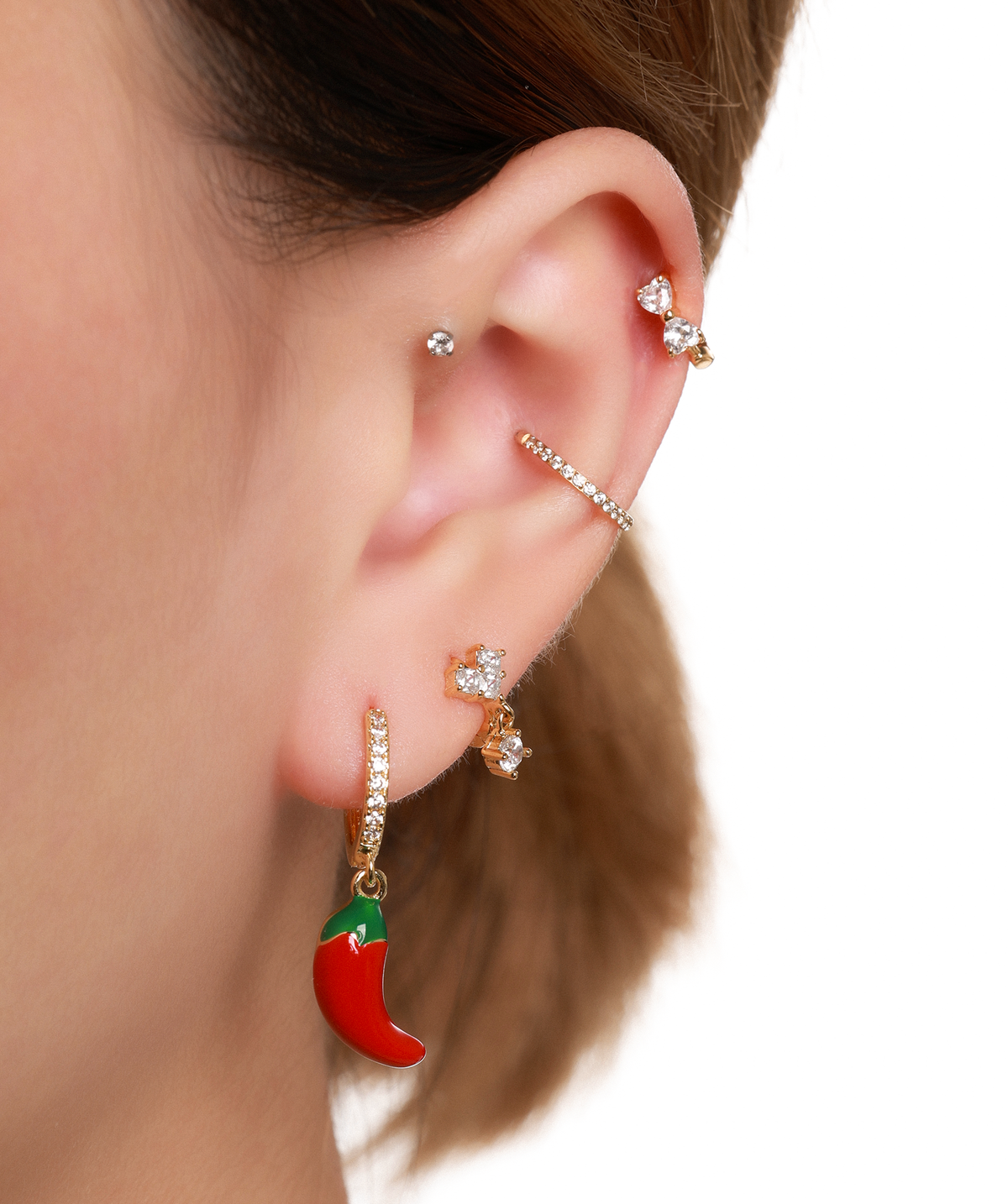 Chili Charm - Brass - Oumo Jewelry