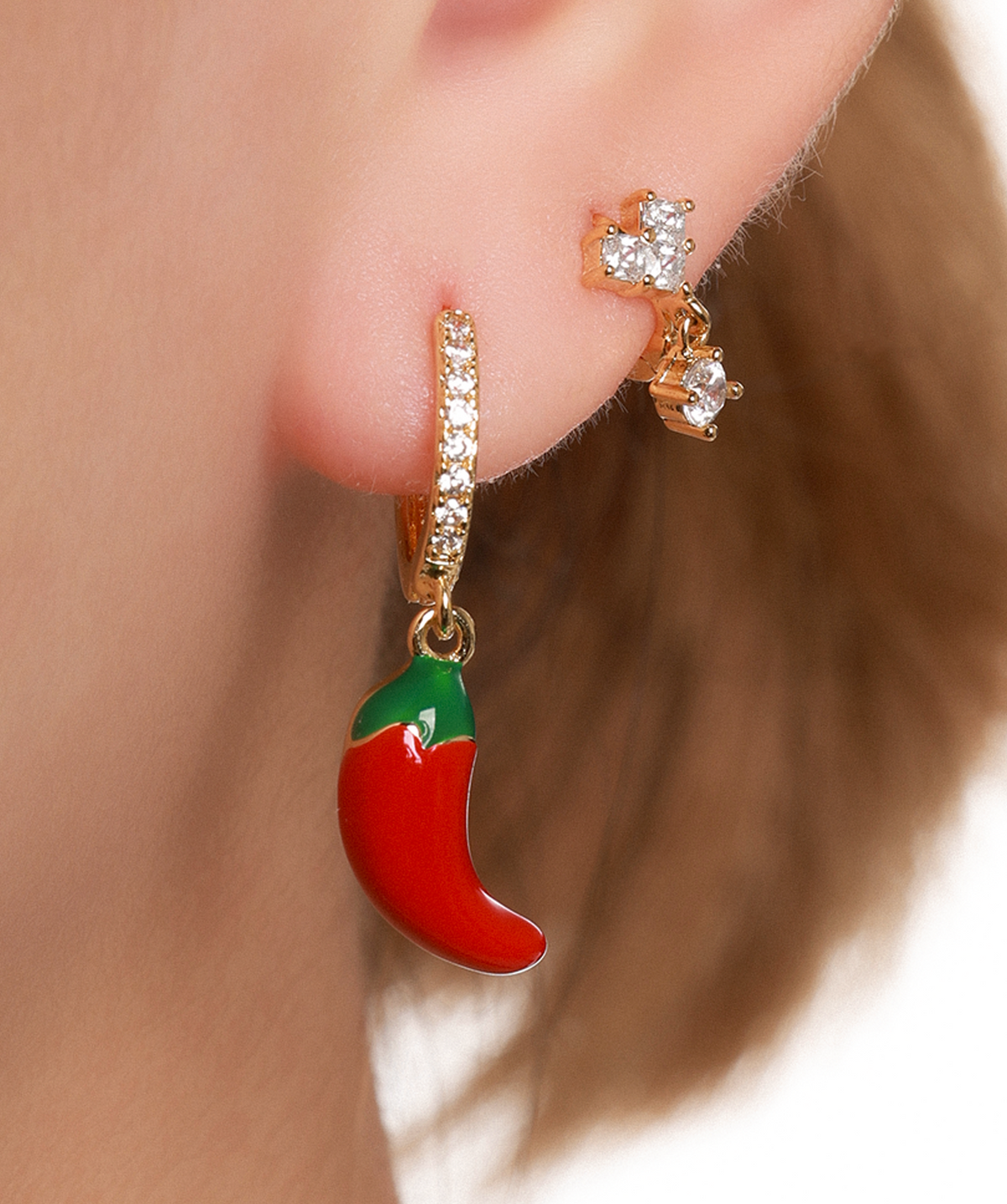 Chili Charm - Brass - Oumo Jewelry