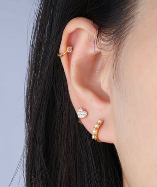 Heart Helix Hoop - OumoJewelry