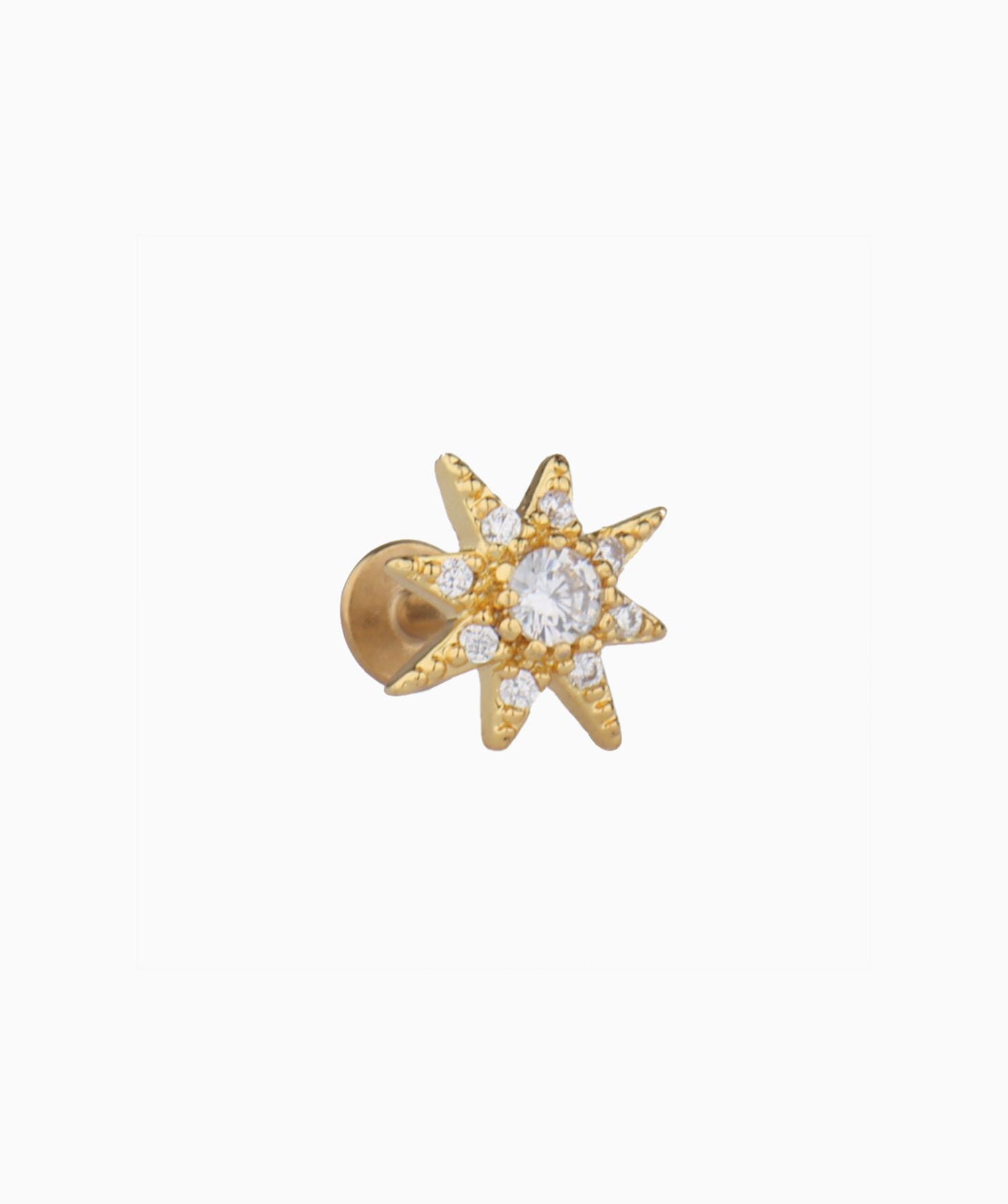 Eight-pointed Star Flatback Stud