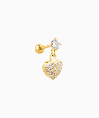 Heartbeat Drop Stud - OumoJewelry