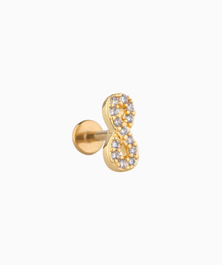 Infinite Love Flatback Stud - OumoJewelry