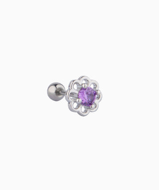 💜Eunomia Purple Stud - OumoJewelry