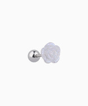 Sweet Flower Stud - Sterling Silver 925 - Upper Lobe, Helix, Flat - Oumo Jewelry
