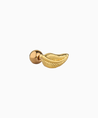 Leaf Stud - OumoJewelry