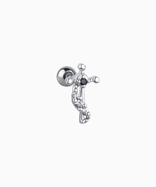 Unique Cross Stud - OumoJewelry