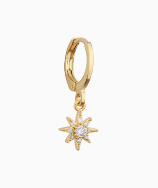 Star Hoop Earring - OumoJewelry