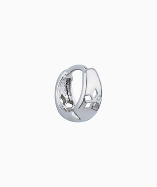 Flower Cutout Hoop Helix - OumoJewelry