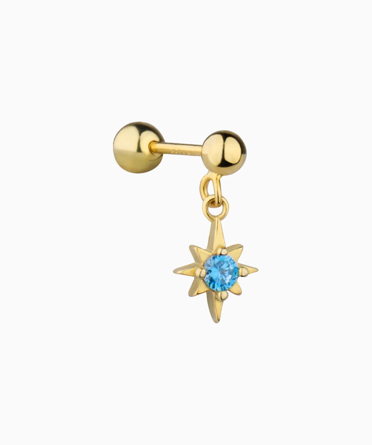 Sparkle Star Drop Earring