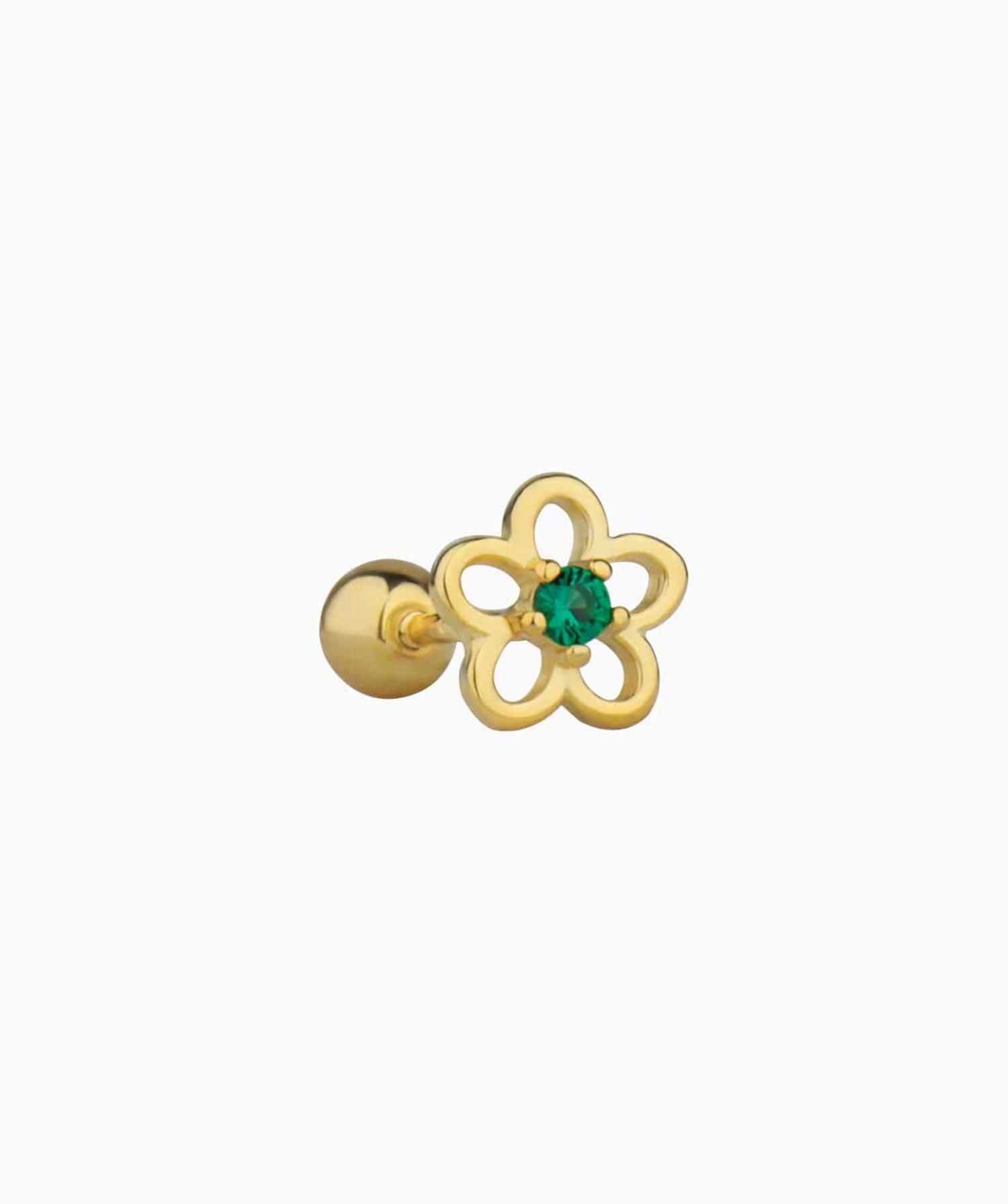 Hollow Flower Stud