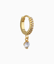 Gemstone Drop Earring - Brass - Upper Lobe, Lobe - Oumo Jewelry