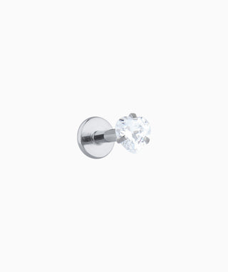 Classic Heart Flatback Stud - OumoJewelry