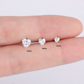 Classic Heart Stud - OhmoJewelry