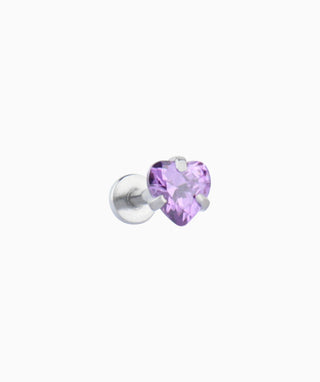 Classic Heart Flatback Stud - OumoJewelry
