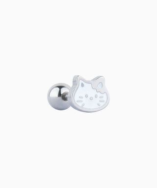 Moody Cat Stud - OumoJewelry