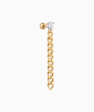 Chain Drop Stud - OumoJewelry