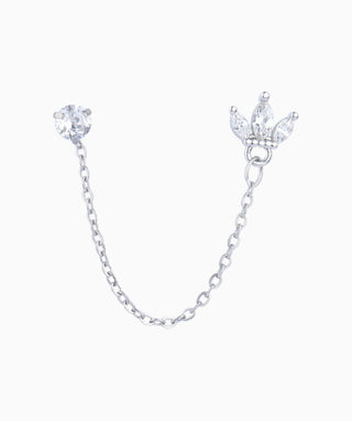 Crown Chain Earring - OumoJewelry