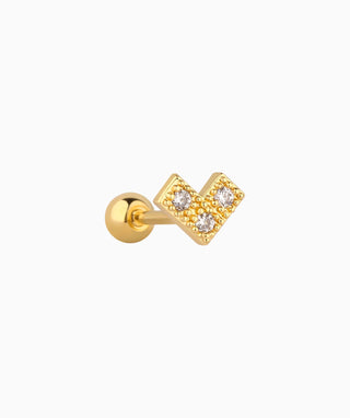Dainty Heart Stud - OumoJewelry