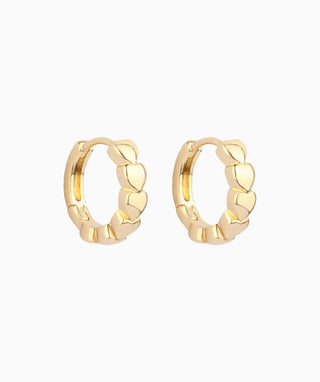 Heart to Heart Hoop Earring - OumoJewelry