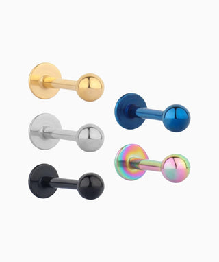 Classic Simple Ball Flatback Stud - OumoJewelry