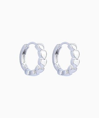 Heart to Heart Hoop Earring - OumoJewelry