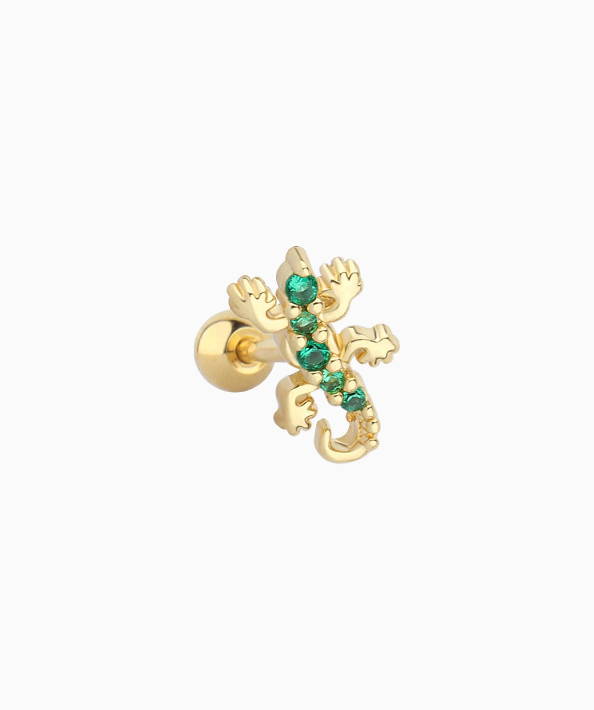 Cute Gecko Stud - Stainless Steel - Upper Lobe, Helix - Oumo Jewelry