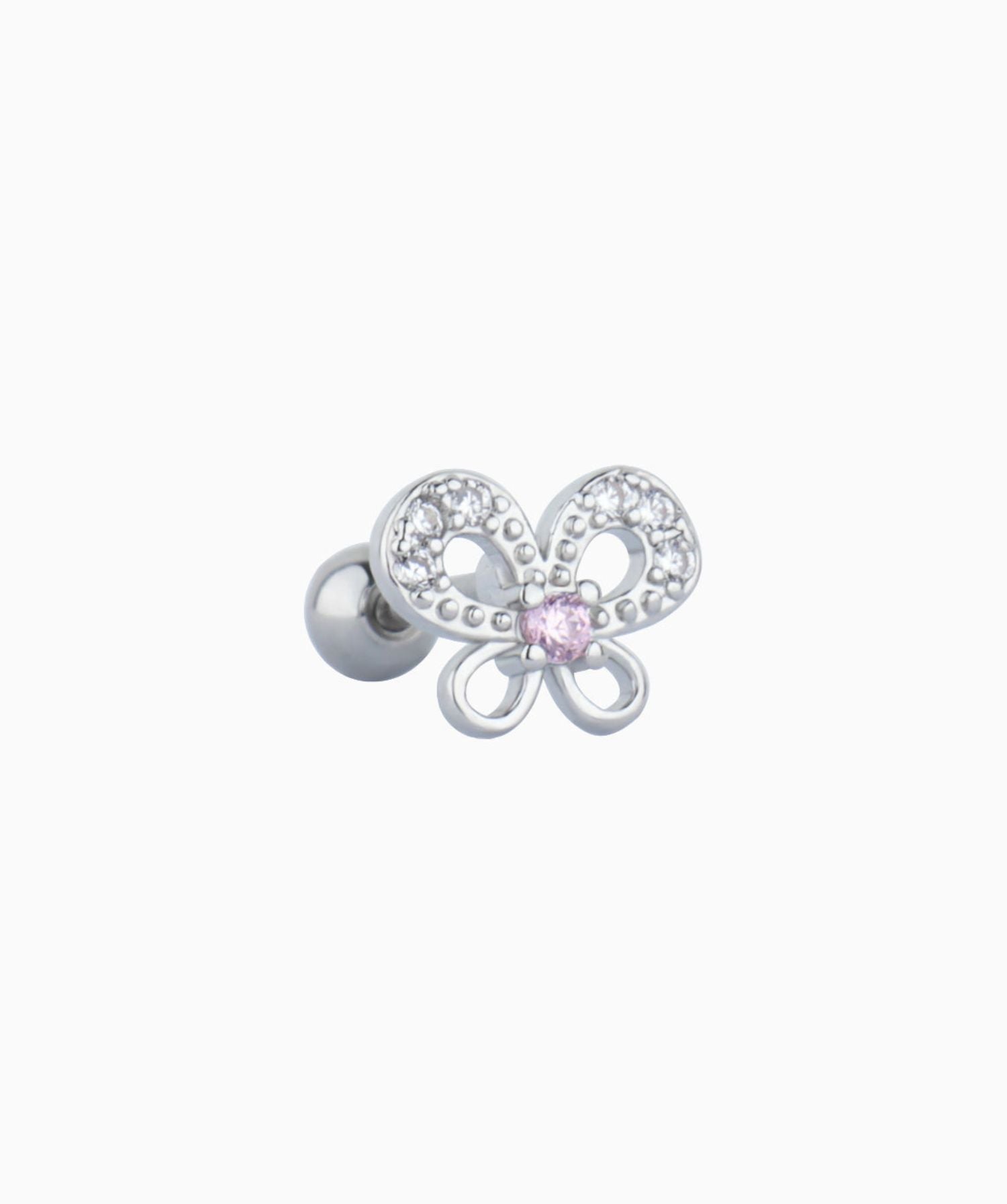 Treasure Pinky Butterfly Stud