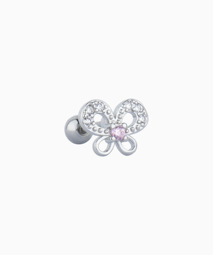 Treasure Pinky Butterfly Stud