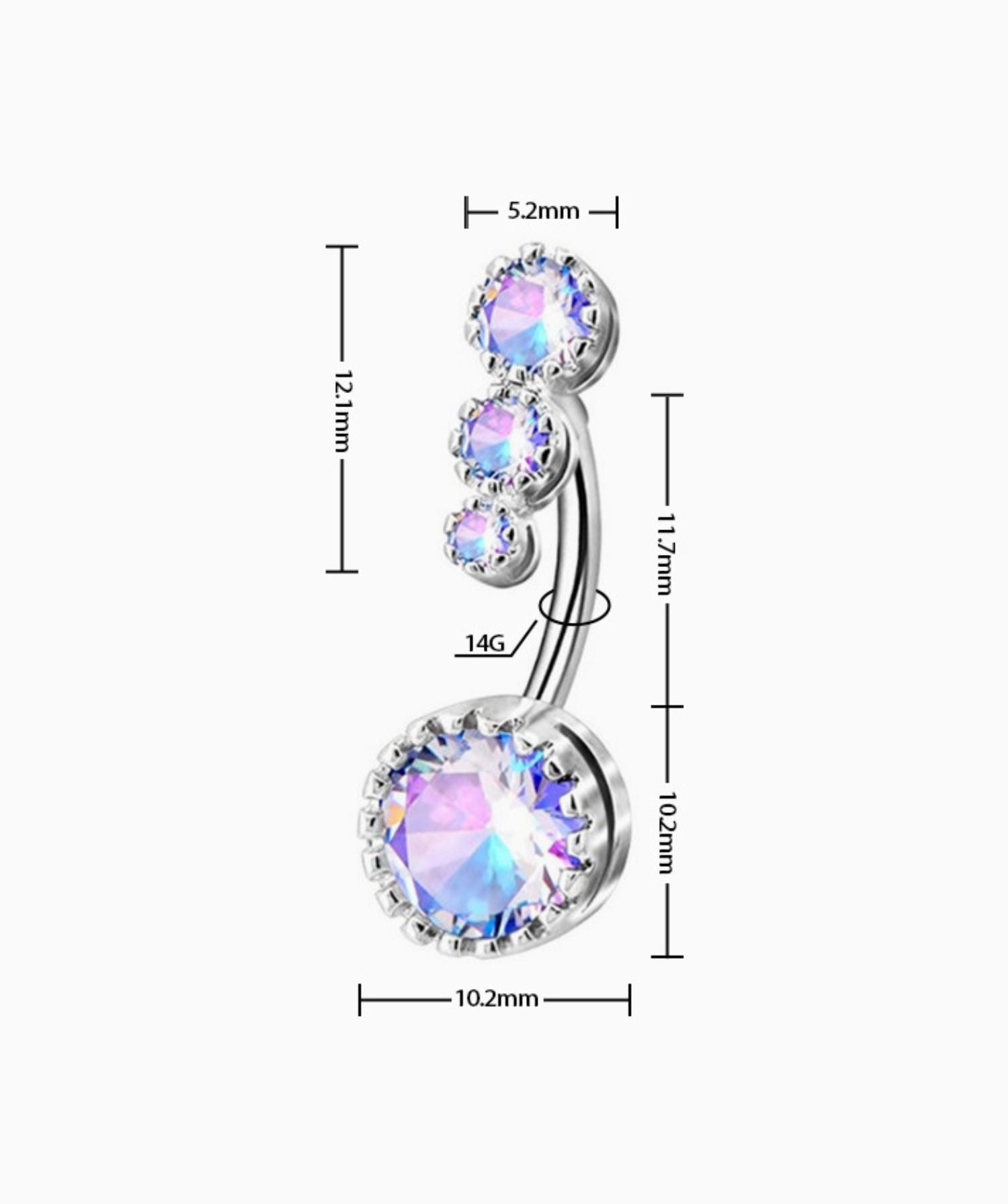 Shine Gem Belly Ring