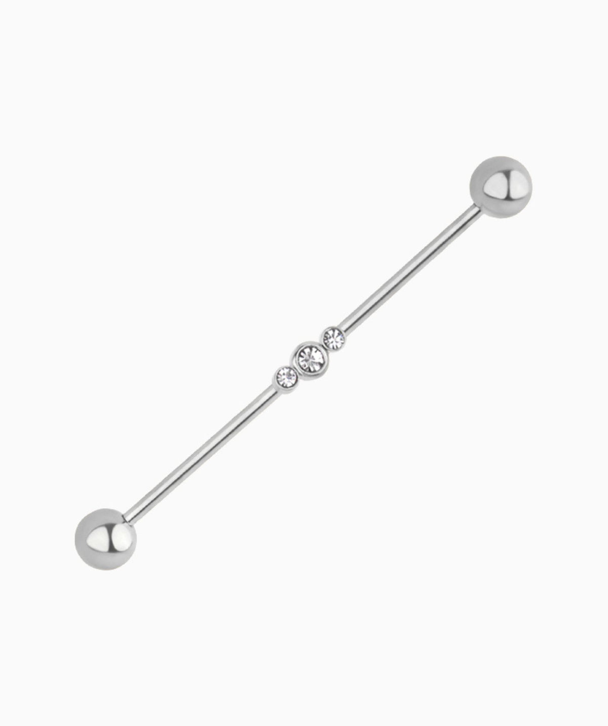 Emma Industrial Barbell - Stainless Steel - Industrial - Oumo Jewelry
