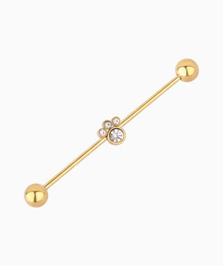 Paw Industrial Barbell - OumoJewelry