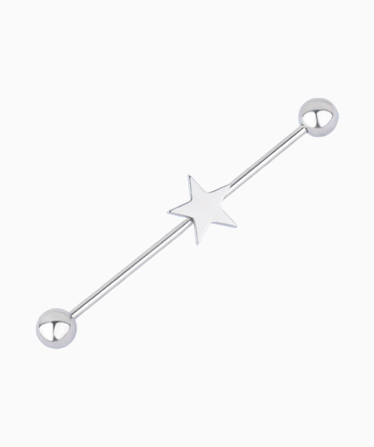 Star Industrial Piercing - Stainless Steel - Industrial - Oumo Jewelry
