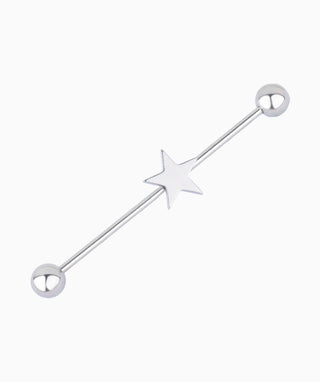 Premium Star Industrial Piercing - OumoJewelry