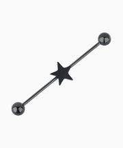 Star Industrial Piercing - Stainless Steel - Industrial - Oumo Jewelry