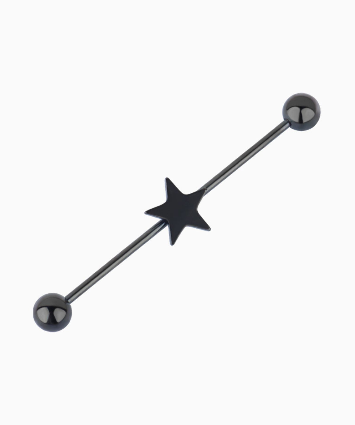 Star Industrial Piercing - Stainless Steel - Industrial - Oumo Jewelry