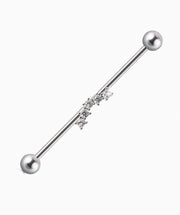 Curved Industrial Barbell - Stainless Steel - Industrial - Oumo Jewelry