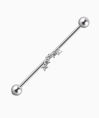 Curved Industrial Barbell - OumoJewelry