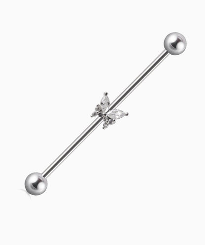 Beautiful Butterfly Industrial Barbell