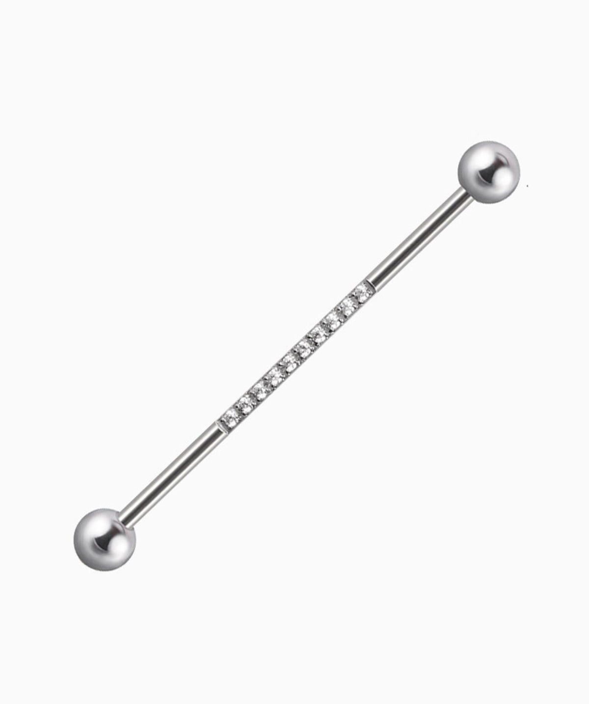 Classic Simple Industrial Barbell - Stainless Steel - Industrial - Oumo Jewelry