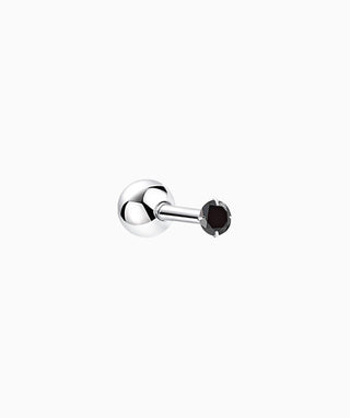 Black Gemstone Stud - OumoJewelry