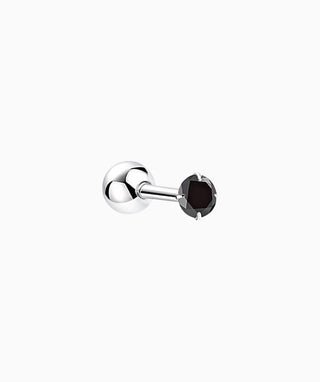 Black Gemstone Stud - OumoJewelry