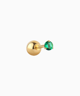 Green Gem Stud - OumoJewelry