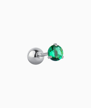 Green Gem Stud - OumoJewelry