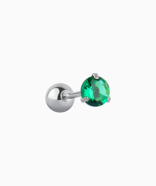 Green Gem Stud - OumoJewelry