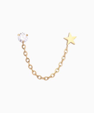 Shining Star Chain Earrings - OumoJewelry