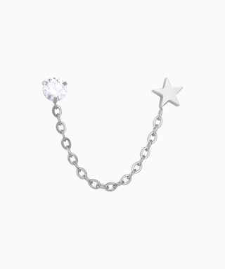 Shining Star Chain Earrings - OumoJewelry