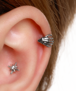 Bone Palm Stud - OumoJewelry