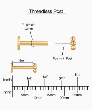 Basic Flatback Stud - OumoJewelry